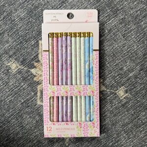 Love Shack Fancy Yoobi No 2 Pencil 12pk Pastel Floral Coquette School Target NEW